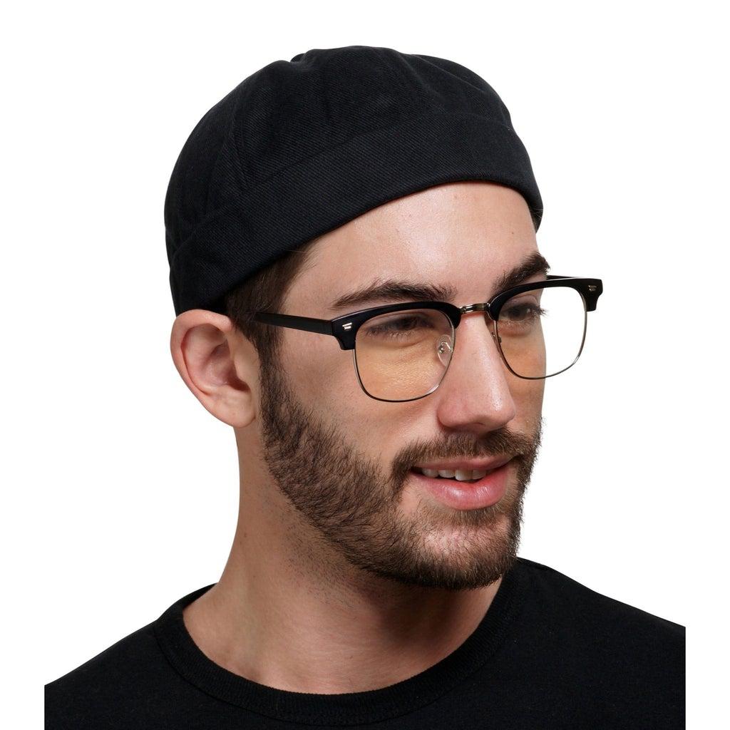Brimless Hat with Adjustable Strap | Retro No Visor Brimless Cap Docker ...