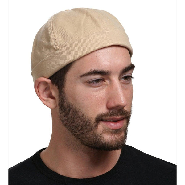 Cream - Brimless Docker Hat