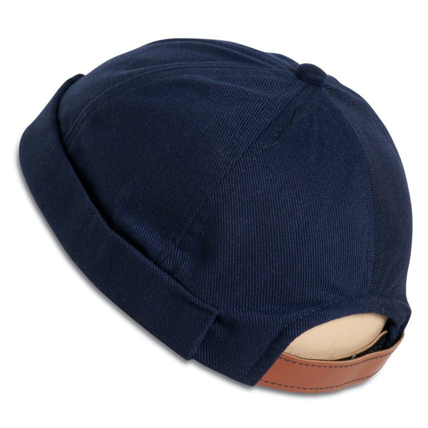 Navy Blue - Brimless Docker Hat