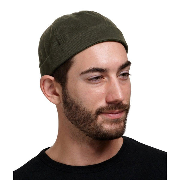 Olive Green - Brimless Docker Hat