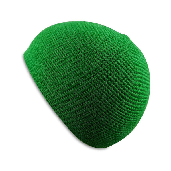 Green - Close Knit Handmade Kufi Skull Cap