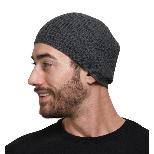 Lightweight Over the Ear Kufi Beanie Skull Cap with Checkered Knit