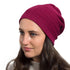 Red - Slouchy Ribbed Cotton Beanie